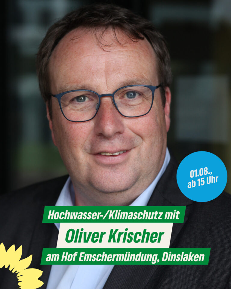 Wahlkampfauftakt der GRÜNEN Dinslaken mit Oliver Krischer und Dr. Tagrid Yousef