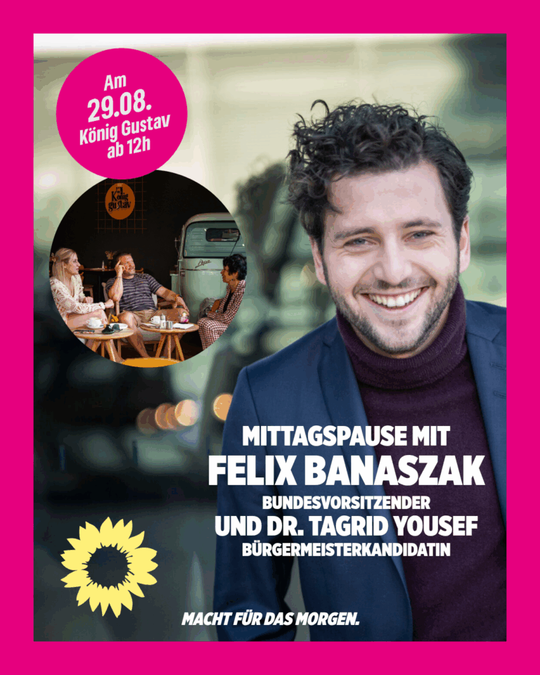 Bundesvorsitzender mit Dr. Yousef zu Gast im König Gustav, 29.08.